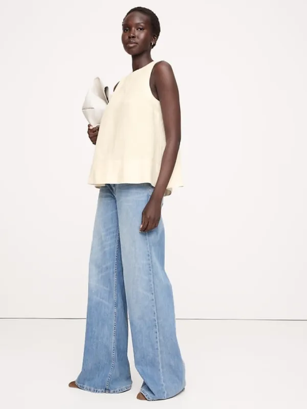 Linen Trapeze Tank sold by Banana Republic