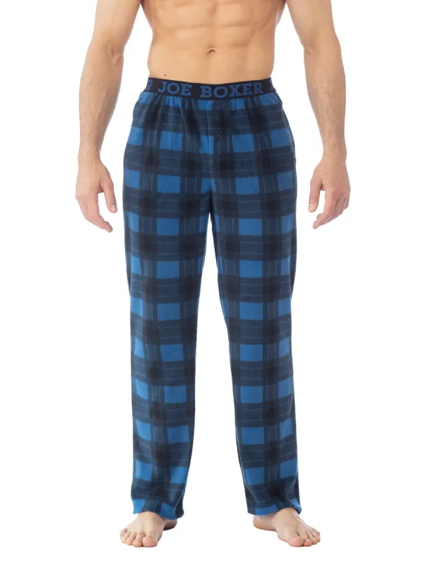 MICROFLEECE PRINTED PANT | NAVY BLUE PLAID sold by Joe Boxer