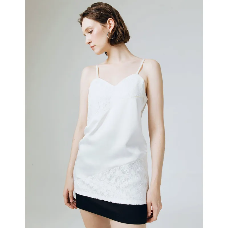 LACE-DETAILED SATIN CAMISOLE sold by Folklore Shop