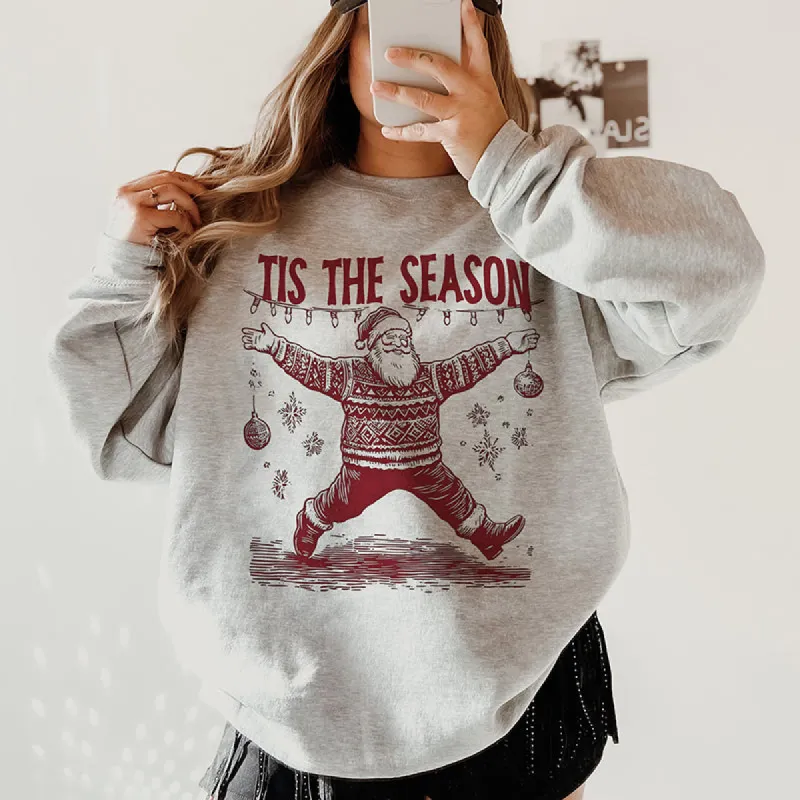 Tis The Season Santa Crewneck Sweatshirt sold by Alley and Rae