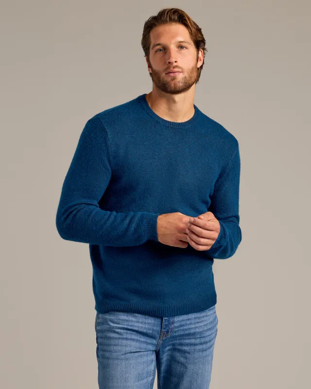 Heather Fiord Marled Crew Neck Sweater sold by True Classic