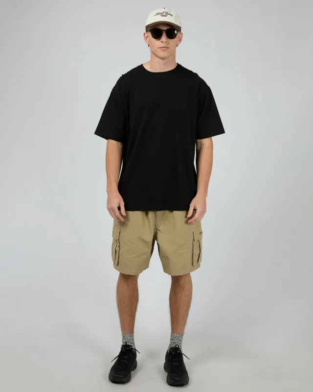 Ripped Out 98 Os Cargo Short Bone sold by edge clothing