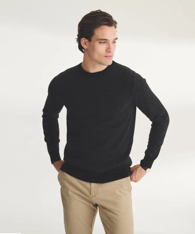 Signature Cashmere Birdseye Crewneck sold by Naadam