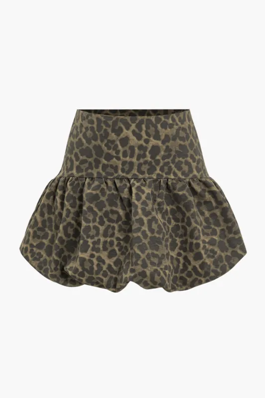 Leopardprint flæseskørt sold by Micas