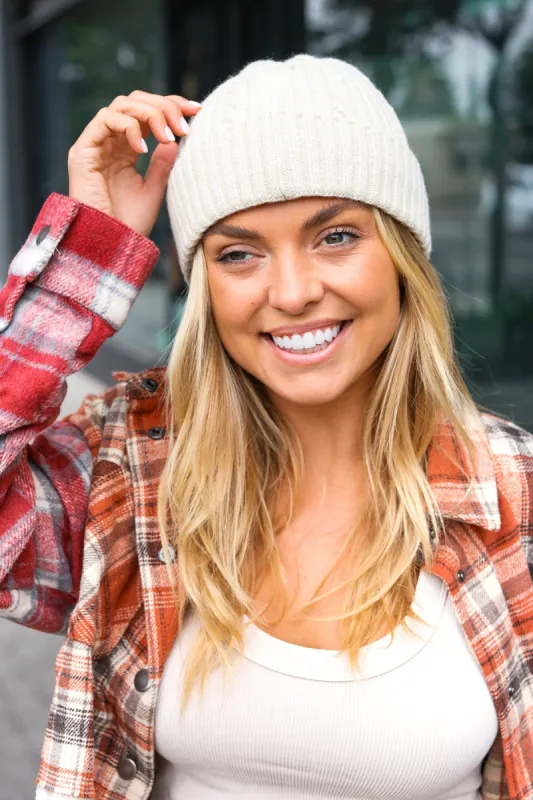 Oatmeal Cable Knit Beanie sold by Roxie’s Picks