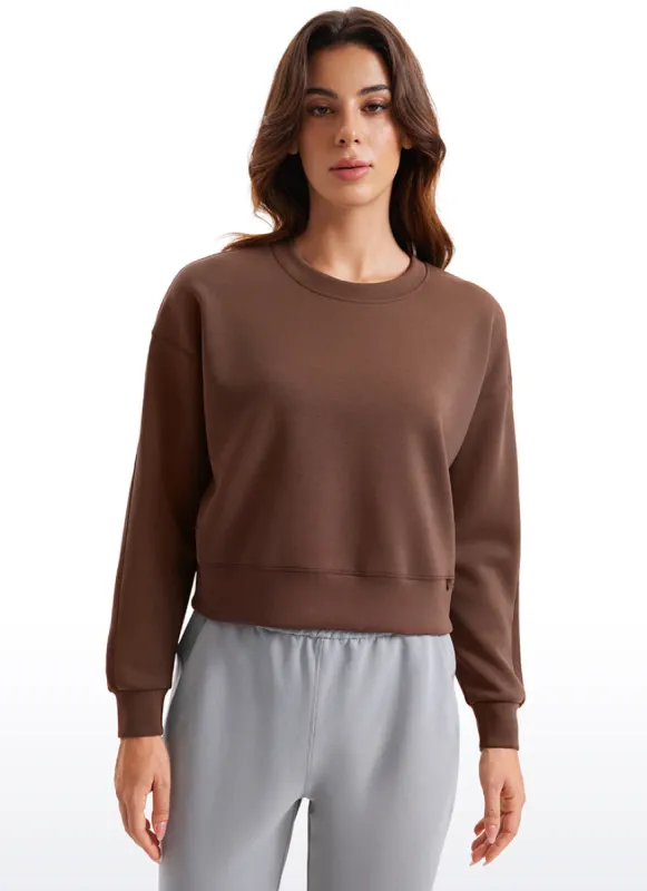 SoftAura Pullover Crewneck Sweatshirt sold by CRZ Yoga
