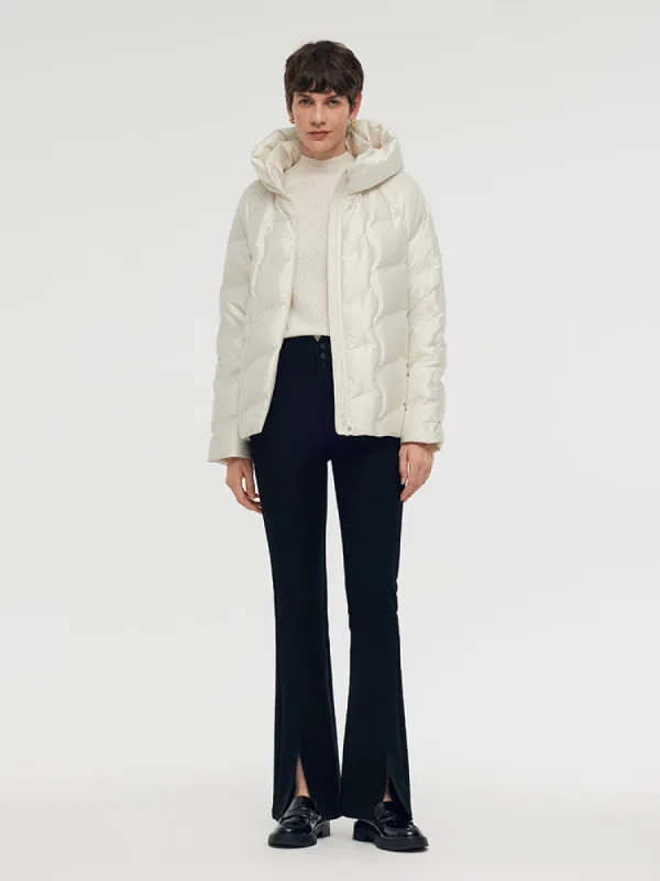 Zip-Up Hooded Goose Down Jacket sold by Goelia