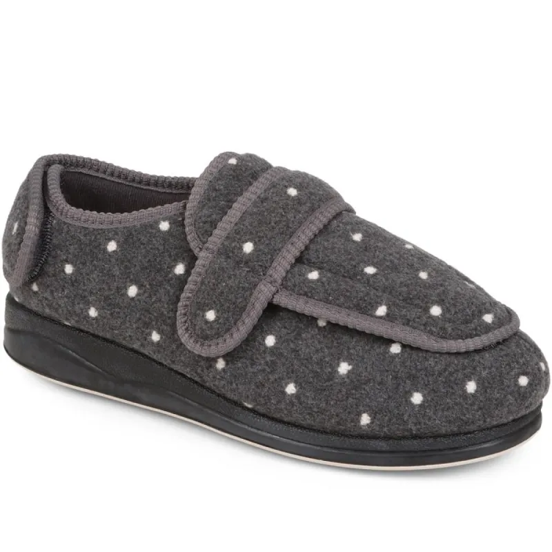 Extra-Wide Fit Adjustable Slippers - MERYL / 324 146 sold by Shoe-Shop