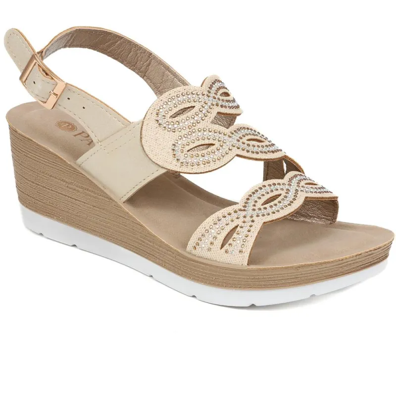 Adjustable Wedge Heel Sandals  - INB39013 / 325 259 sold by Shoe-Shop