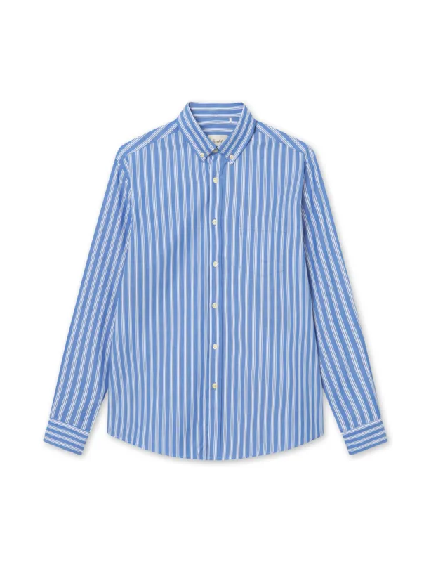 VISION SHIRT - BLUE/CLOUD STRIPE sold by Foret