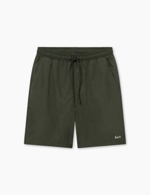 MARINE SWIM SHORTS - DUSTY OLIVE sold by Foret