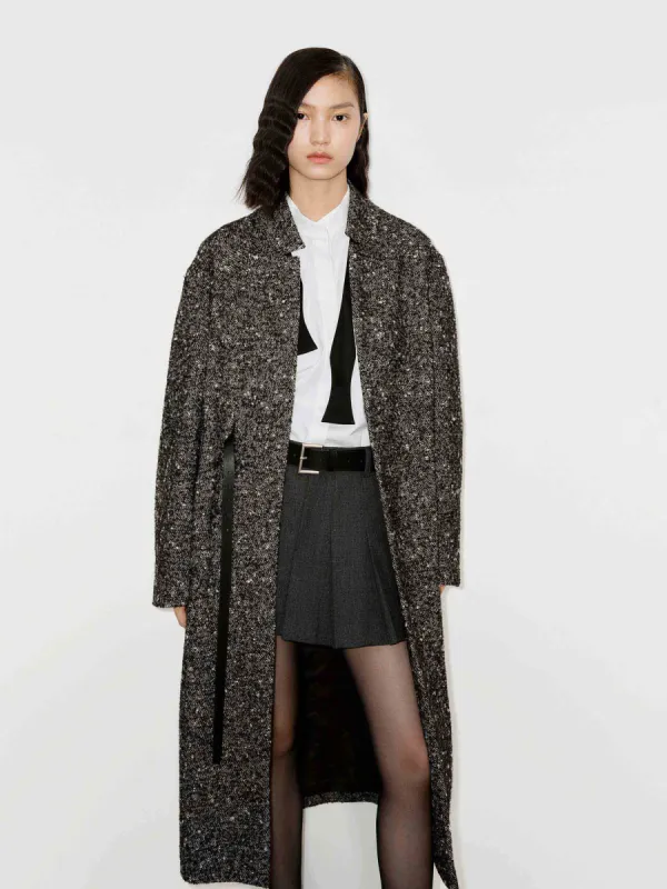 Wool Blend Belted Overcoat sold by Mo&Co