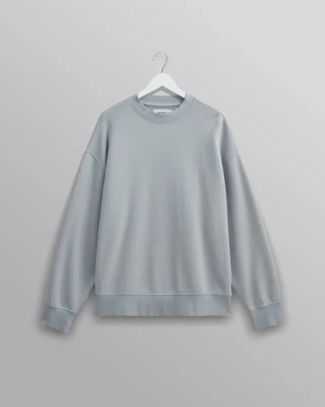 Zen - Blue Oversized Organic Cotton Sweat sold by Wax London