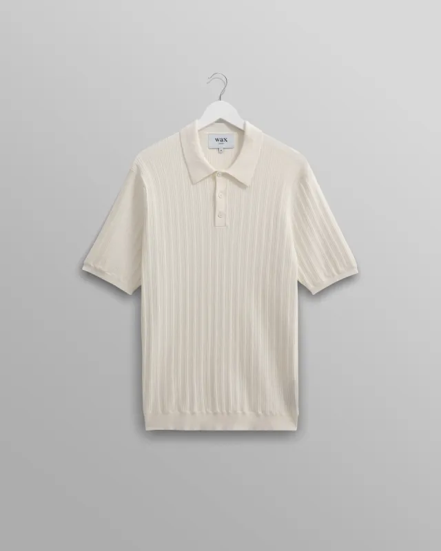 Naples Polo Ecru sold by Wax London
