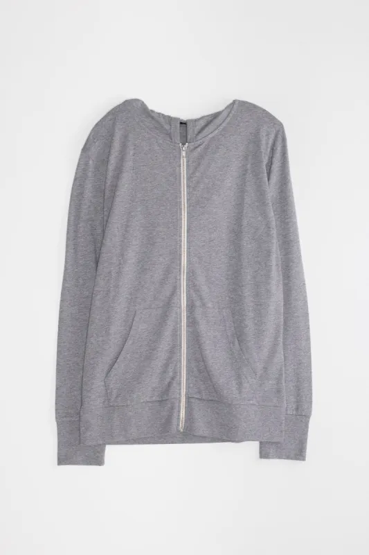 NS2161-9 Tri-blend Zip Hoodie in Melange Grey sold by National Standards