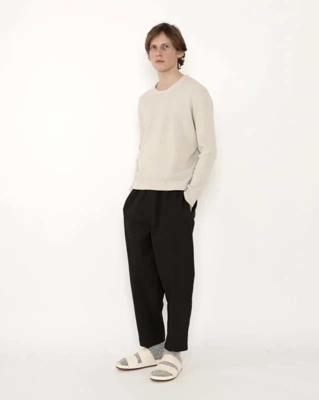 Signature Elastic Pull-Up Trouser - Heavy Canvas Edition - Black sold by 7115 by Szeki