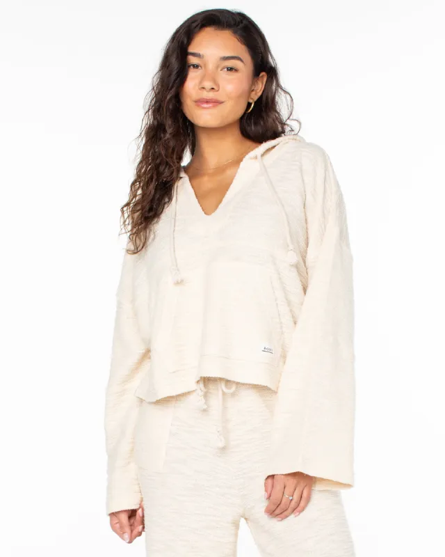 Rich Coast Cropped Hoodie - Parchment sold by Roxy