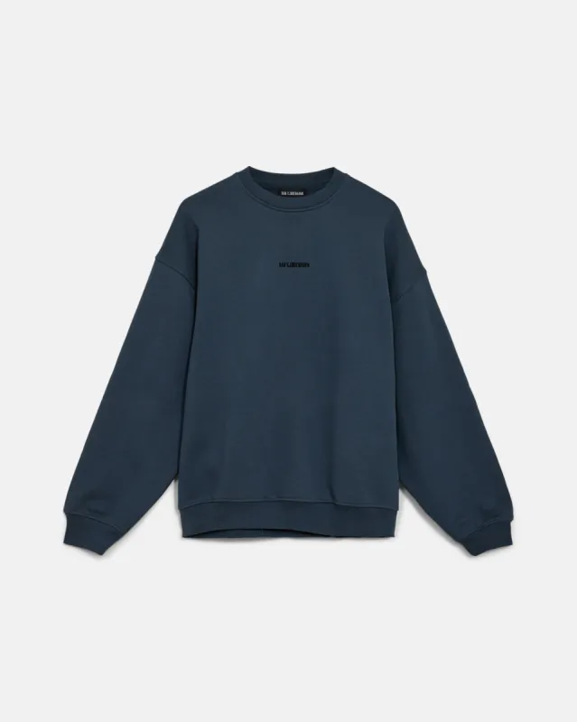 Daily Oversized Crew Neck - Blue sold by Han Kjøbenhavn