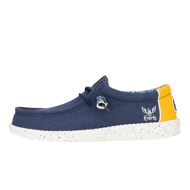 Wally US Navy 2 - Navy/Yellow sold by Hey Dude