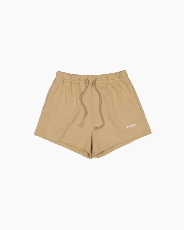 Tenore Logo Fleece Short - KHAKI sold by Sun Diego Boardshops
