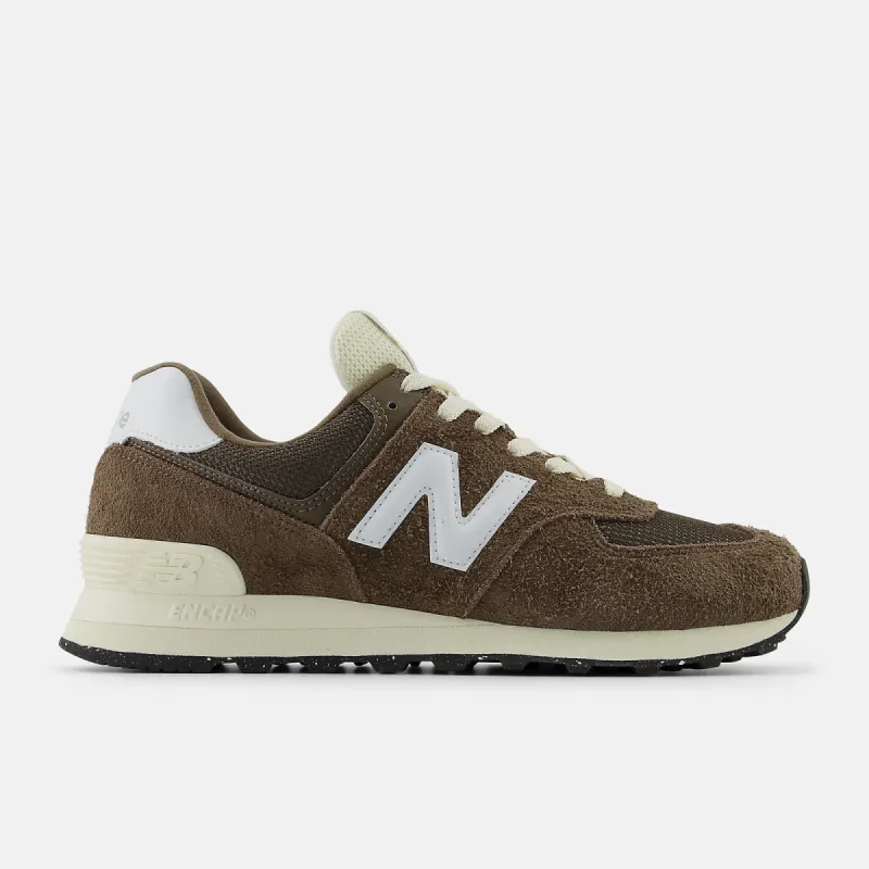 New Balance 574 - DARK MUSHROOM/ANGORA/BLACK sold by Sun Diego Boardshops