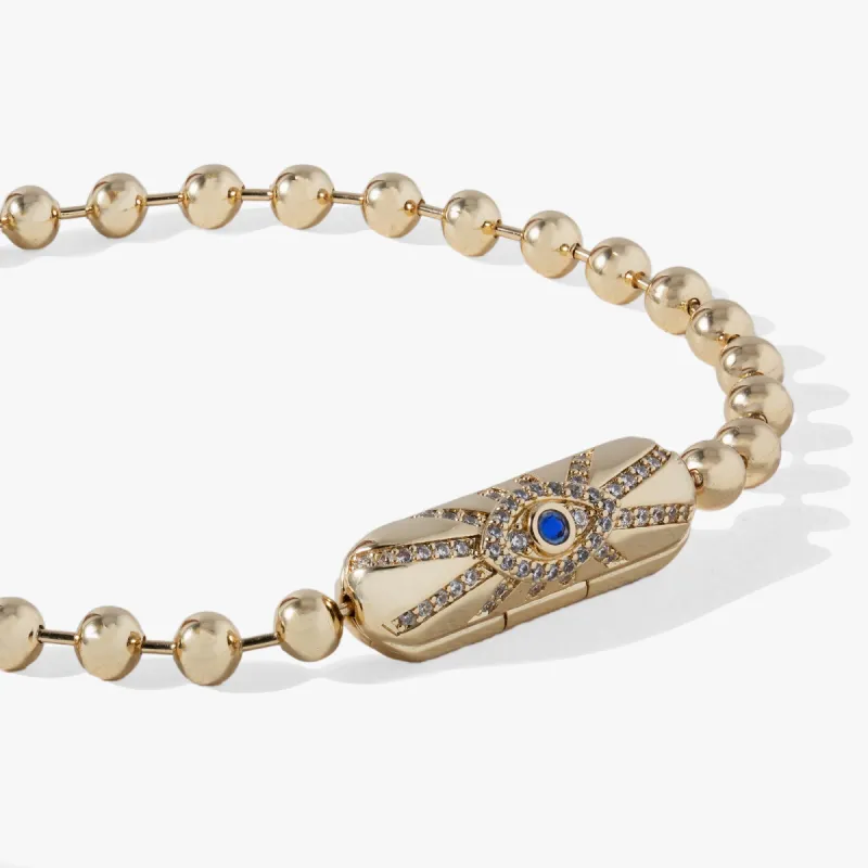 Evil Eye Barrel Closure Bracelet sold by Alex and Ani