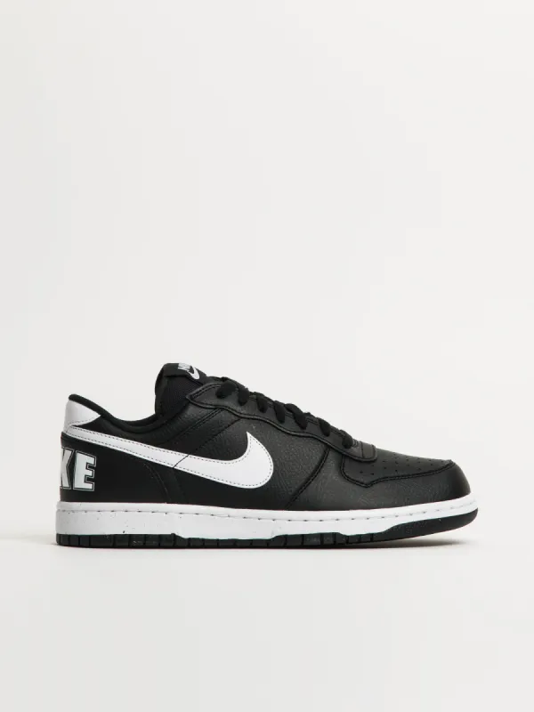 MENS NIKE BIG NIKE LOW SNEAKER - BLACK/WHITE sold by Boathouse