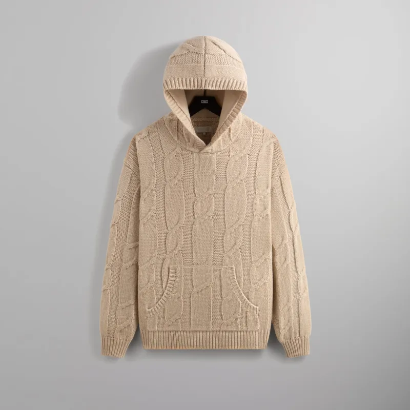 Kith Knit Elliot Hoodie - Sandy Heather sold by Kith