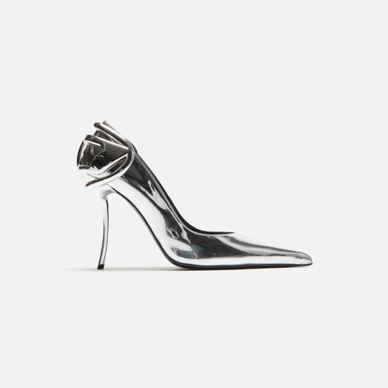 Diesel D-Ten & Half-Metallic Pumps - Mirror PU Silver sold by Kith