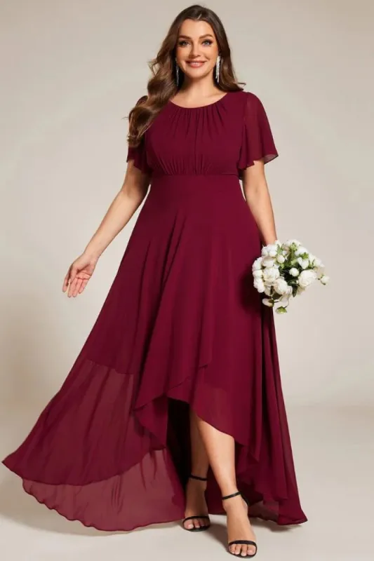 Asymmetrical Maxi Chiffon Dress CS0684 sold by Cocomelody