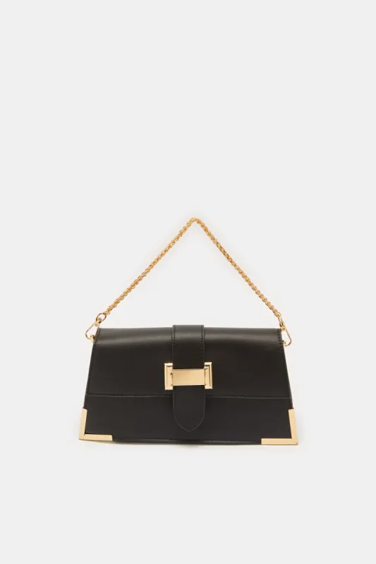 Women Black Clutch Bag sold by Redtag