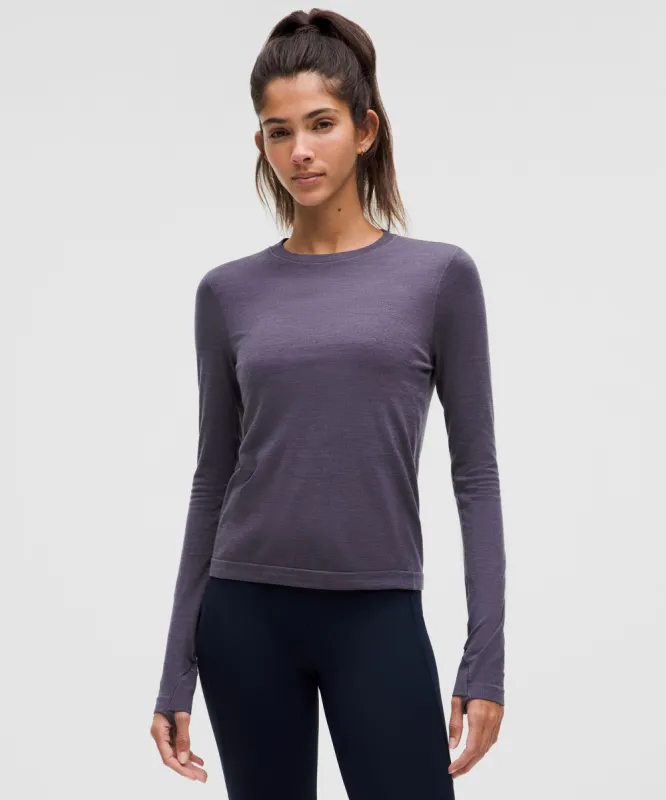 Swiftly Wool Long-Sleeve Shirt *Waist Length sold by Lululemon