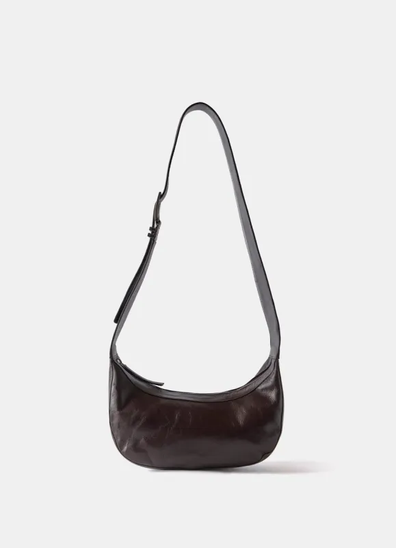 Burgundy Leather Sling Bag sold by Mint Velvet