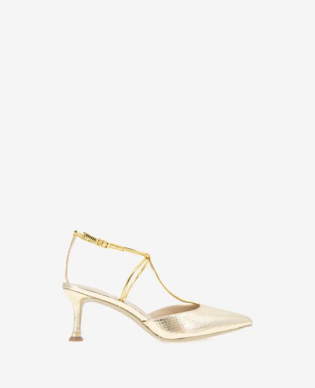 Umi T-Strap Metallic Heel sold by Kenneth Cole