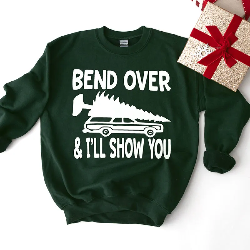 Bend Over And I'll Show You Christmas Crewneck sold by Alley and Rae