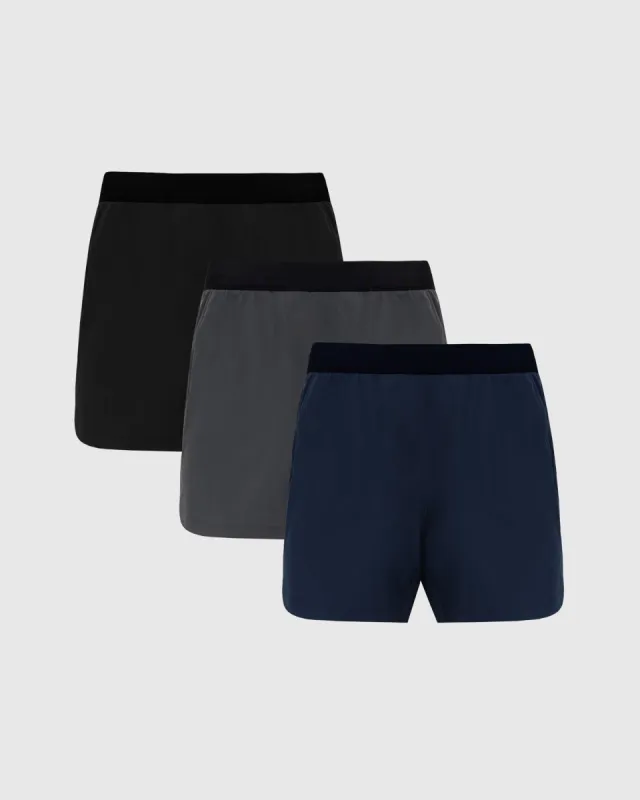 7" Basic Active Training Shorts 3-Pack sold by True Classic