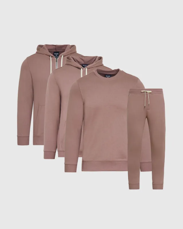 Slate Mauve Fleece Outfit 4-Pack sold by True Classic