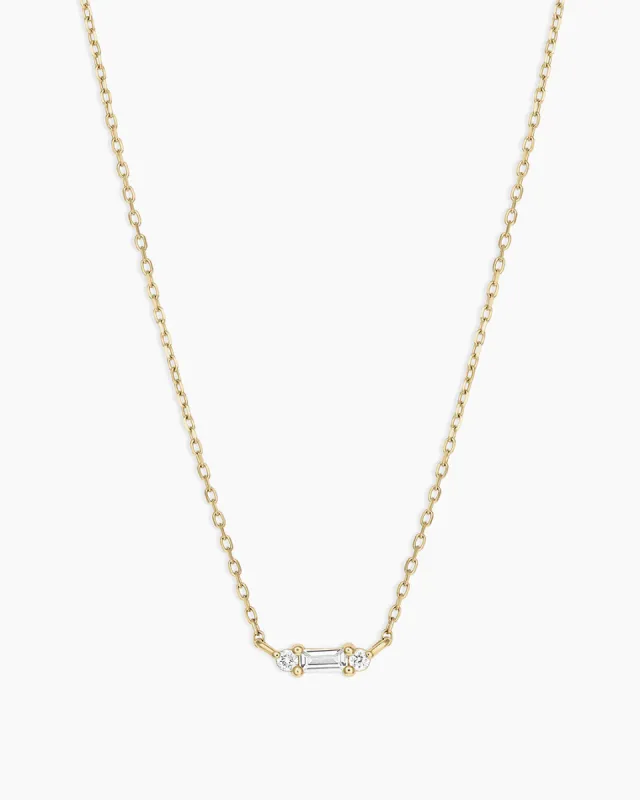 Diamond and White Sapphire Amara Necklace sold by Gorjana