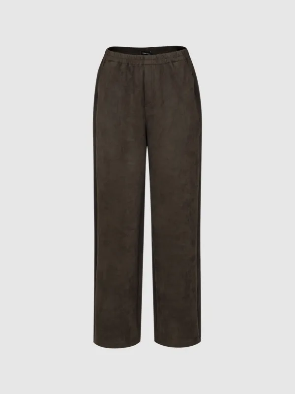 Slant Pocket Wide-Leg Pants sold by Urban Revivo