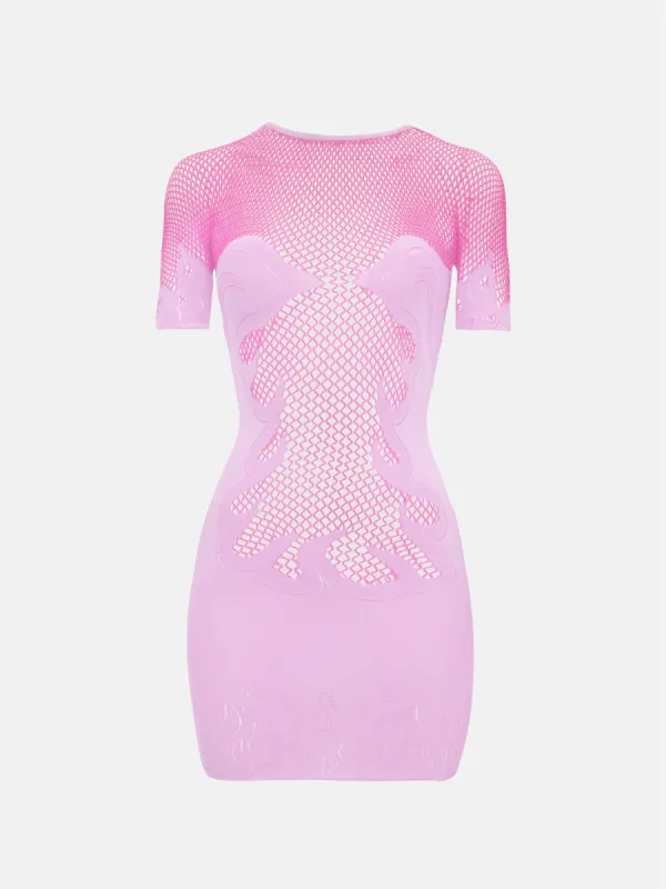 Pin-Up Mini Dress Lilac sold by Poster Girl