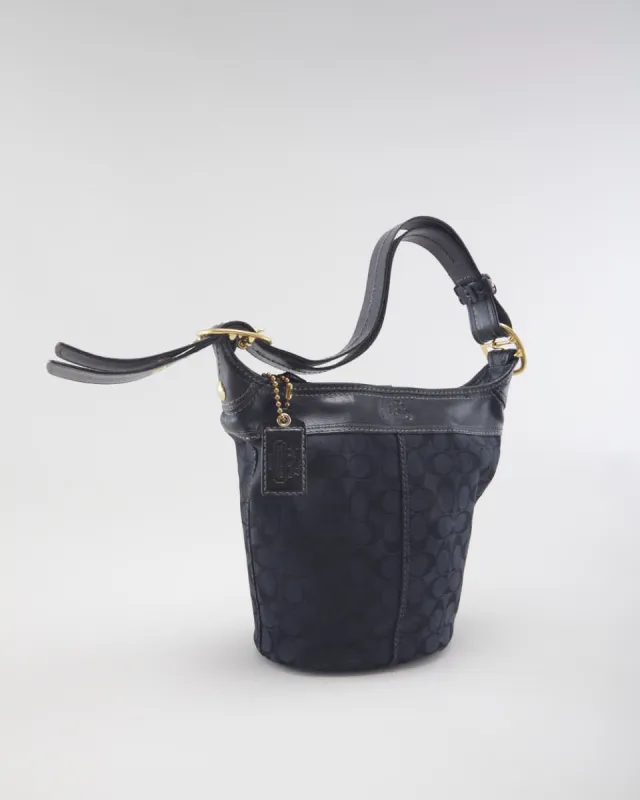 Coach Monogram Black Bucket Handbag sold by Rokit