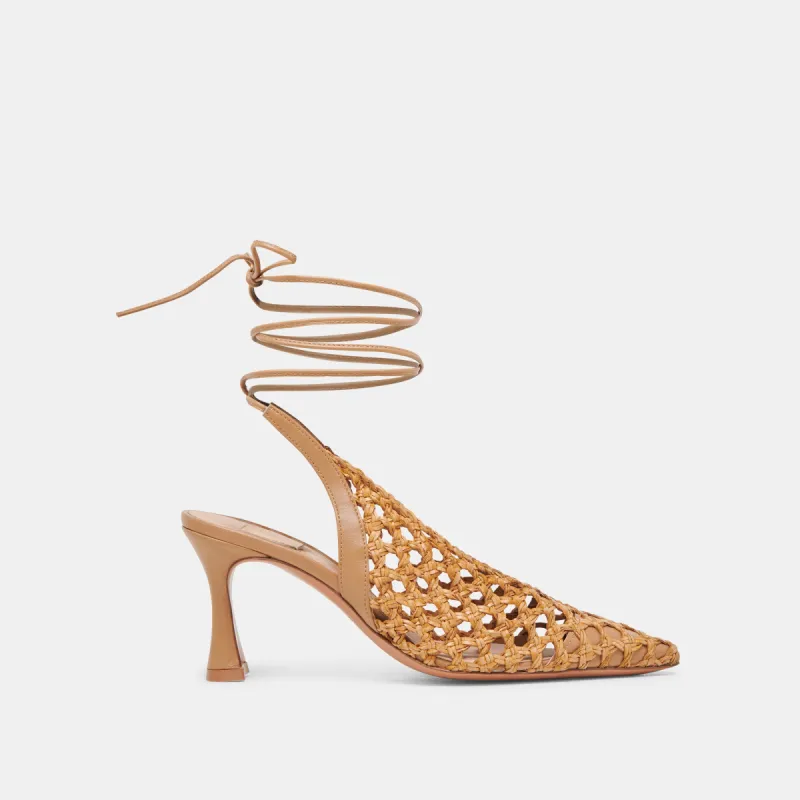 GESICA HEELS NATURAL WOVEN sold by Dolce Vita