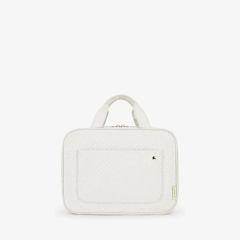 Bonchemin Beige The Space Saver Toiletry Bag sold by Bagsmart