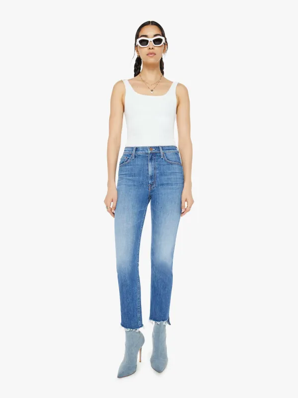 High Waisted Rider Ankle Step Fray - Loafers And Lassos sold by MOTHER