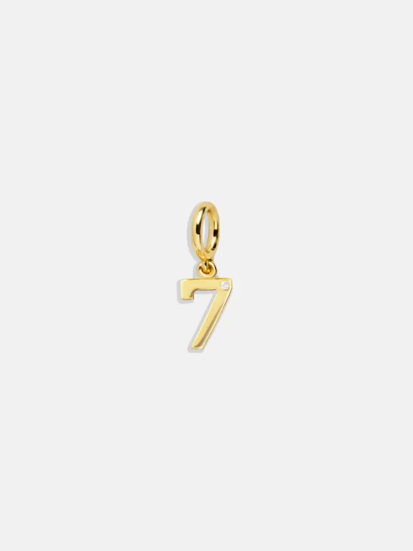 Gold Number Cluster Charm - 7 sold by BaubleBar