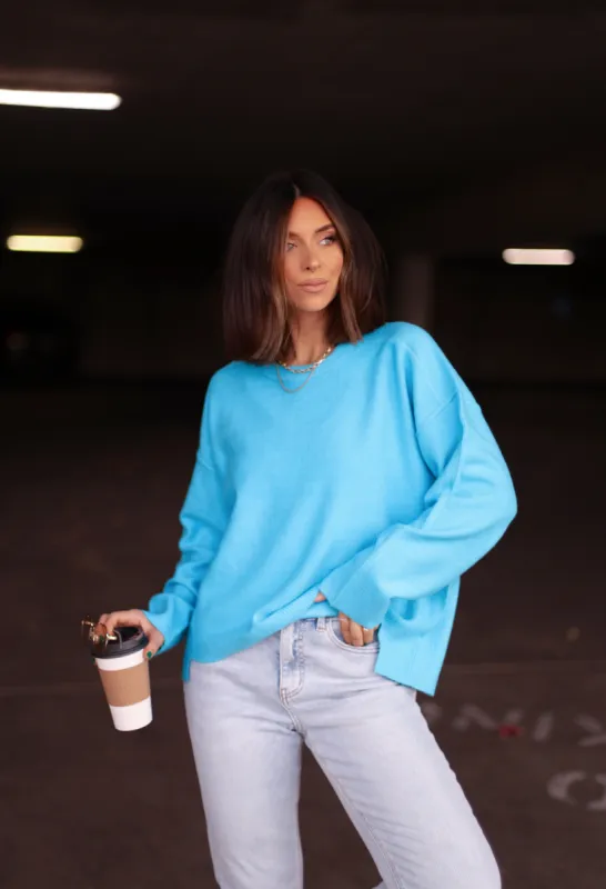 Blue Pullover Sweater sold by LANE 201