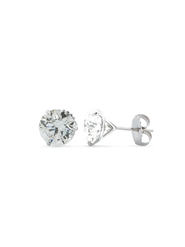 1.33ct Diamond 18K Gold Stud Martini Setting Earrings sold by Wish Fine Jewelry