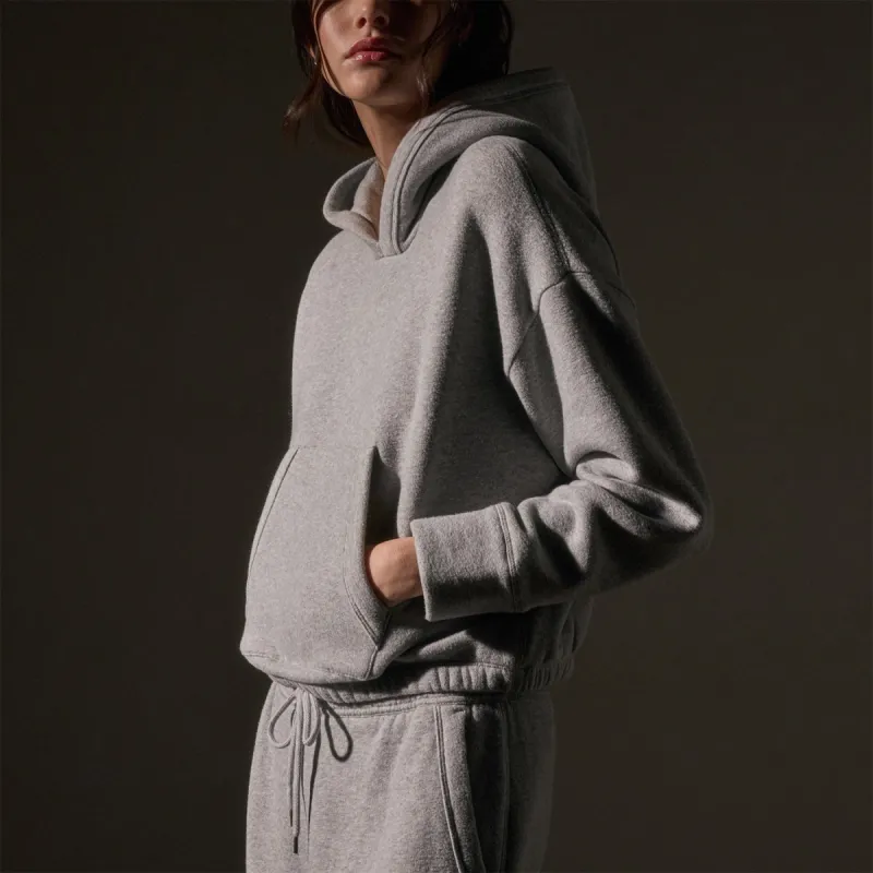Oversized Hooded Sweat Top - Heather Grey sold by James Perse