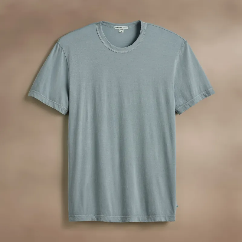 Short Sleeve Crew Neck - Azure Pigment sold by James Perse