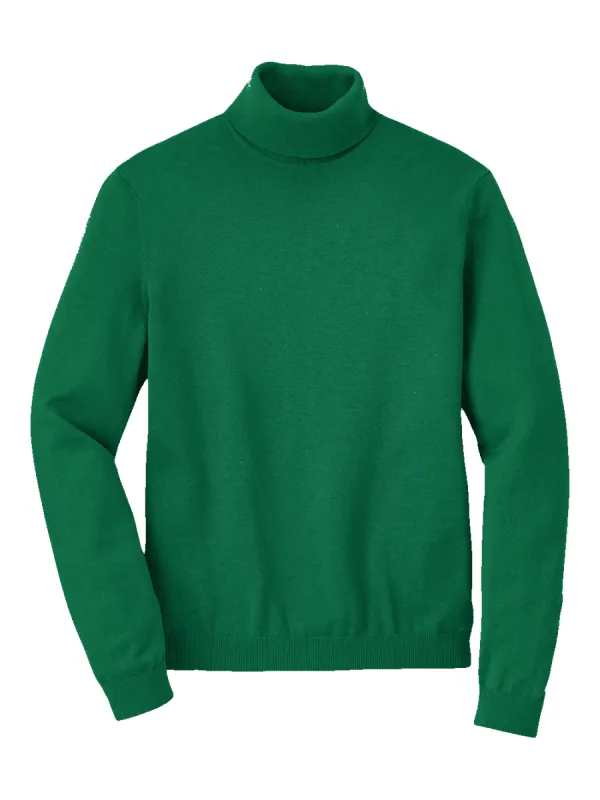 Supima Cotton Turtleneck - Green sold by Paul Fredrick